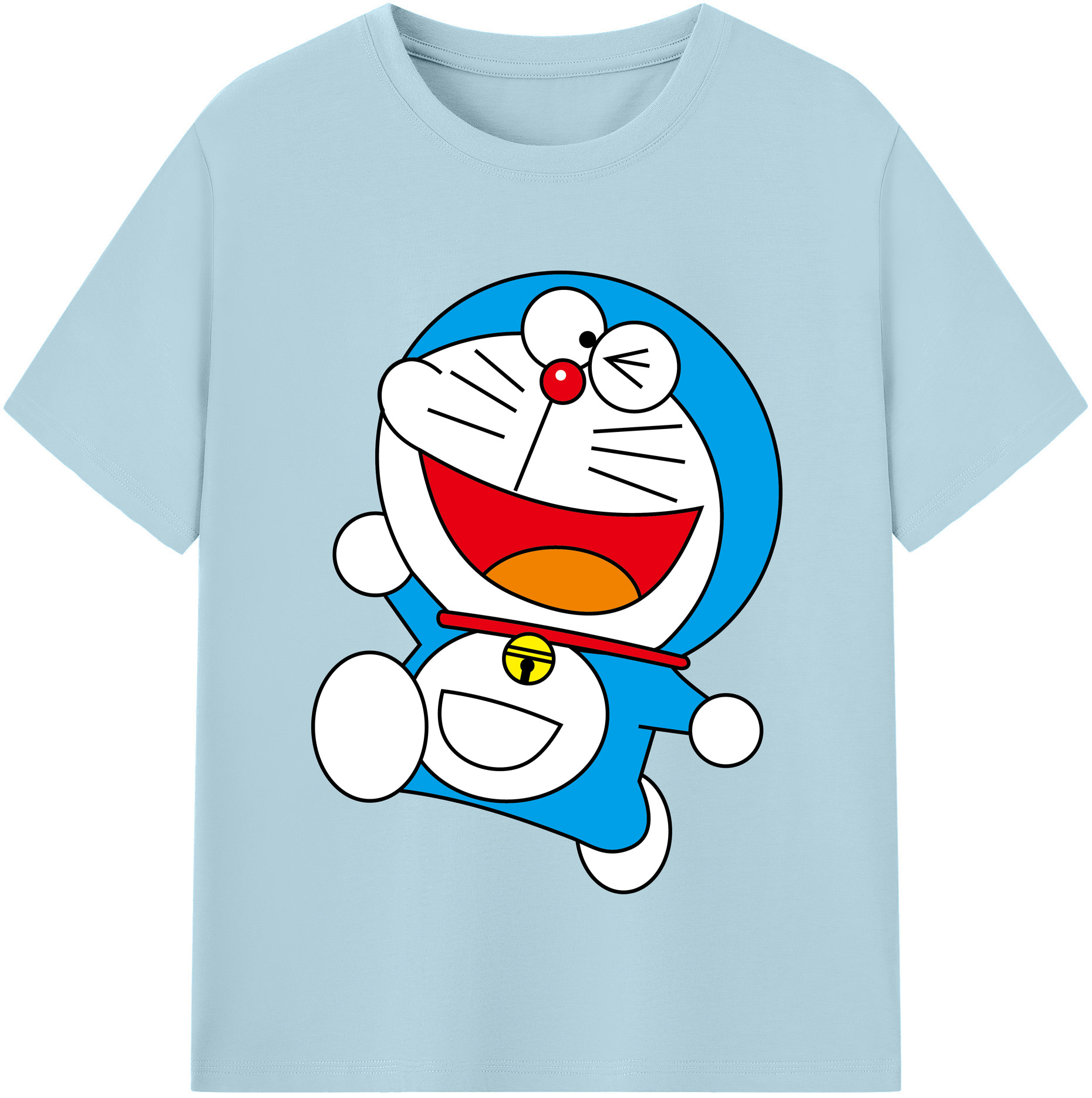 （画像用） ドラえもん Doraemon 綿100％半袖Tシャツ（フロントプリント）